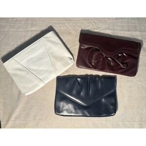 Handbags Purses Clutch Crossbody Bags Faux Leather Retro Lot Of 3 Vintage Charm